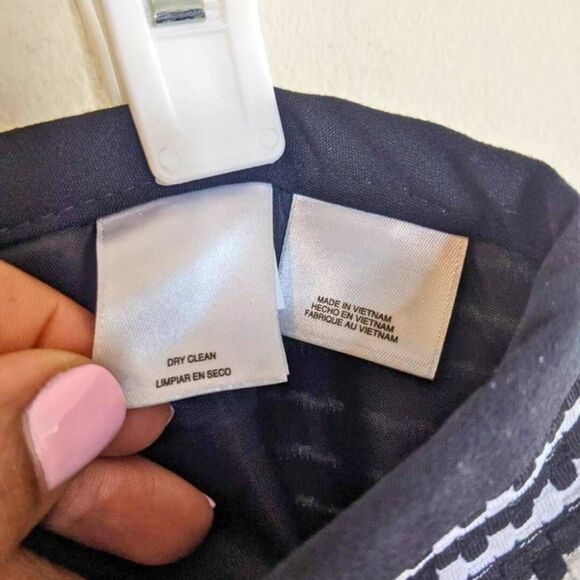 Nine West Pencil Skirt Women's Size 8 Black White Textured Stretch Slim Fit - Picture 6 of 14